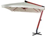 Κρεμαστή Γωνιακή Τετράγωνη Ομπρέλα 300 x 300cm ,Με Ξύλινο Κορμό