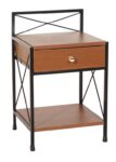 Μεταλλικό Κομοδίνο Με 1 Συρτάρι 37(w) x 36(d) x 61(h) cm