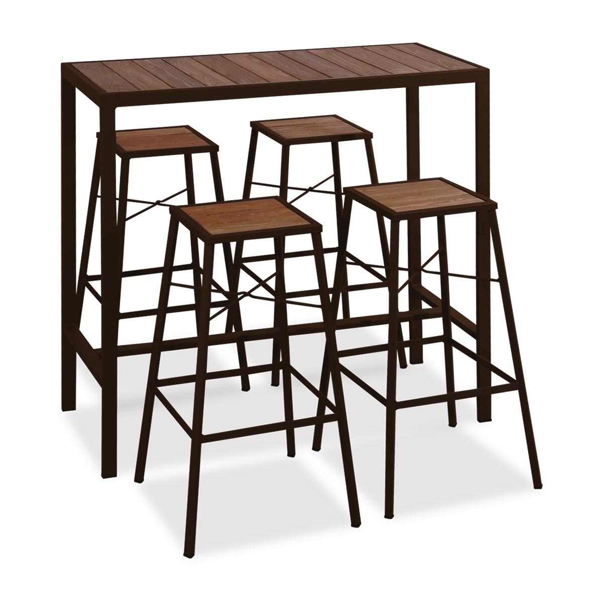 223952-skouria-mat-galvanismeni-trapezaria-mpar-set-5-temaxion-116-x-50-x-106cm
