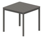 Dark Grey Τραπέζι Πολυπροπυλένιου Με UV Προστασία 80 x 80cm