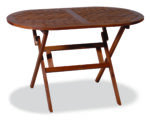 Ξύλινο ,Οβάλ Πτυσσόμενο Τραπέζι Acacia 120 x 70 x 72(h)cm