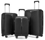 Μάυρες Βαλίτσες Σέτ 3 Τεμαχίων 20"/24"/28"