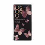 Vivid Silicone Case Samsung Galaxy S24 Ultra Butterfly Black/Pink
