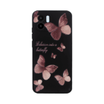 Vivid Silicone Case Redmi A2 Butterfly Black/Pink