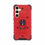 Vivid Ring Rugged Armor Case Samsung Galaxy S24+ Red