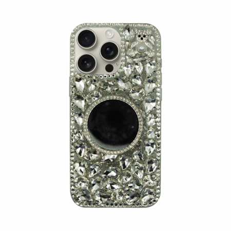Vivid Diamond Case with Mirror Apple iPhone 16 Pro Max Silver