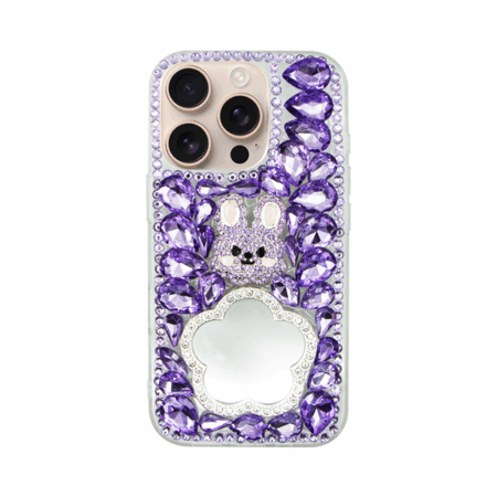 Vivid Diamond Case with Mirror Apple iPhone 16 Pro Purple