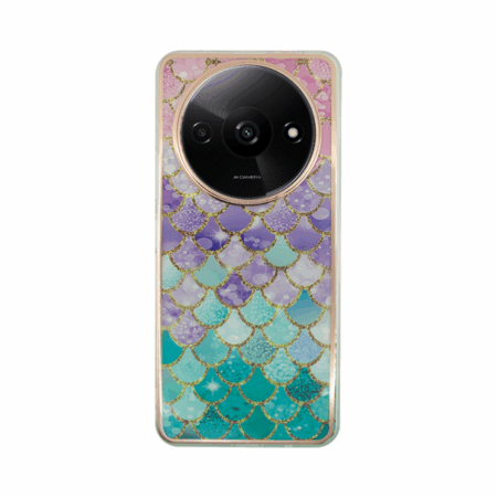 Vivid Mermaid Scale Silicone Case Redmi A3 Colorful
