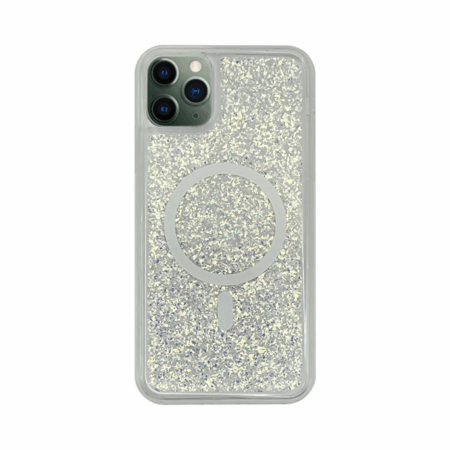 Vivid Magsafe Glitter Shine Case Apple iPhone 11 Pro Max Silver