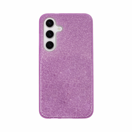 Vivid Glitter Shine Plastic Hard Case Samsung Galaxy S24 Purple