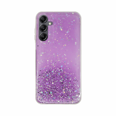 Vivid Liquid Glitter Case Samsung Galaxy A54 5G Purple/Multicolor