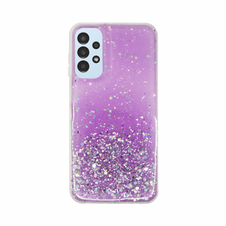 Vivid Liquid Glitter Case Samsung Galaxy S24 Ultra Purple/Multicolor