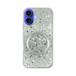 Vivid Magsafe Glitter Case Apple iPhone 16 Silver