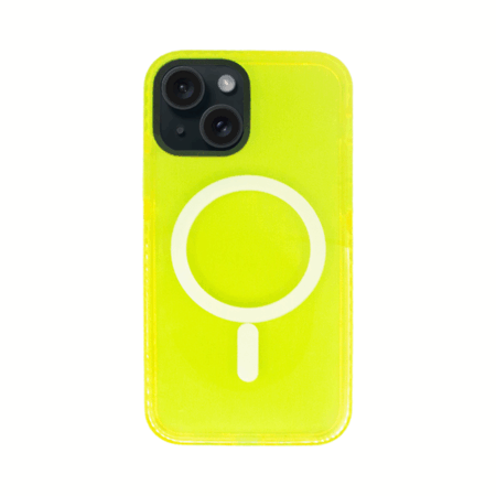 Vivid Magsafe Silicone Case Apple iPhone 14 Yellow