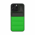 Vivid Puffer Back Cover Apple iPhone 15 Pro Green/Black