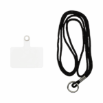 Vivid Lanyard Rhinestone Neck Strap Black