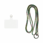 Vivid Lanyard Rhinestone Neck Strap Multicolour