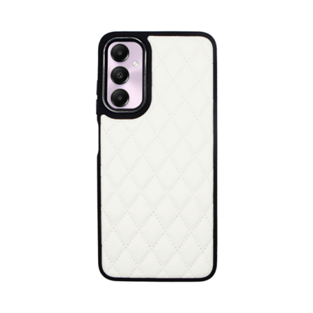 Vivid Diamond Shape PU Leather Case Samsung Galaxy A05s White