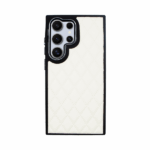 Vivid Diamond Shape PU Leather Case Samsung Galaxy S24 Ultra White