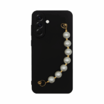 Vivid Silicone Case Pearl Chain Samsung Galaxy A56 Black