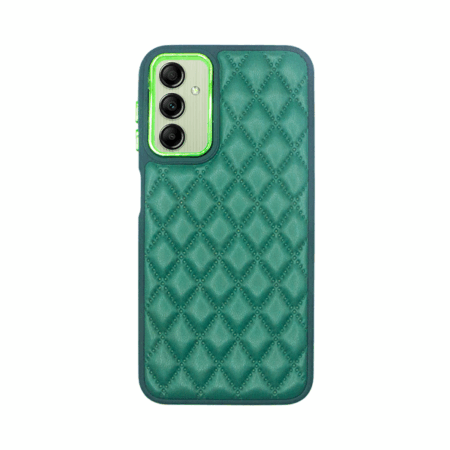 Vivid Diamond Shape PU Leather Case Samsung Galaxy A14 4G/5G Green