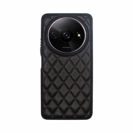 Vivid Diamond Shape PU Leather Case Redmi A3 Black