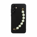 Vivid Silicone Case Pearl Chain Samsung Galaxy A04s Black