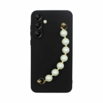 Vivid Silicone Case Pearl Chain Samsung Galaxy A14 4G/5G Black
