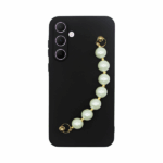 Vivid Silicone Case Pearl Chain Samsung Galaxy A35 5G Black