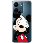 Disney Case Redmi 13C Mickey Partial Print Hiding Transparent