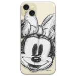 Disney Case Apple iPhone 15 Plus Minnie Partial Print Sketch Transparent