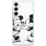 Disney Case Samsung Galaxy A35 5G Mickey and Minnie Full Print Secret White