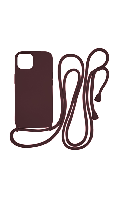 Vivid CrossBody Cover Apple iPhone 15 Wine Red
