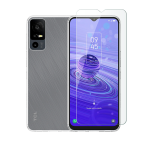 Vivid Set TPU Case + Tempered Glass TCL 40R 5G Transparent