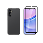 Vivid Set Gelly Case + Full Face Tempered Glass Samsung Galaxy A16 Black