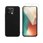 Vivid Set Matte Case Black + Tempered Glass Redmi Note 13 5G