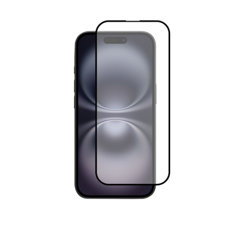 Vivid Full Face Tempered Glass Apple iPhone 16 Black