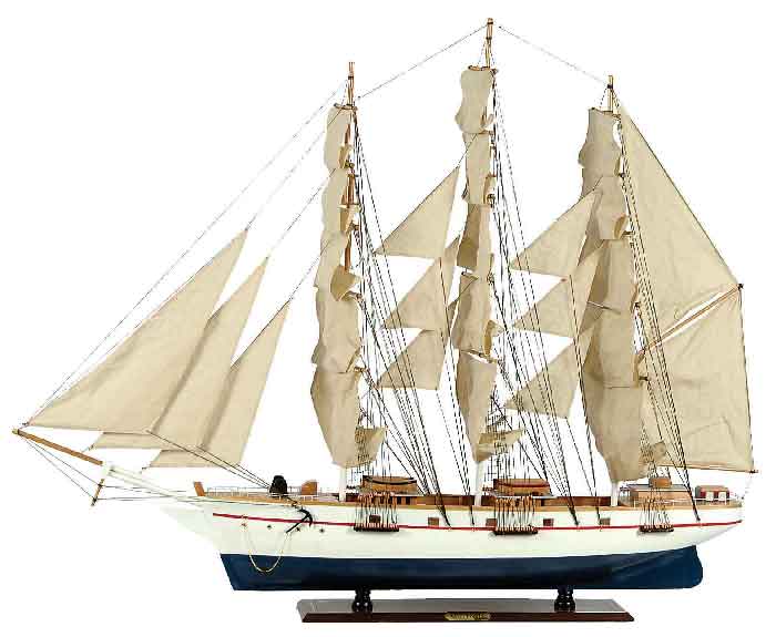 31122-xulino-paradosiako-karavi-150-x-23-x-124cm-xroma-leuko-mple