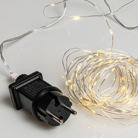 300Led Λαμπάκια Copper Θερμού Φωτισμού Με Μετασχηματιστή ip44, (10cm Απόσταση) 30 Μέτρα (Kelvin: 2.500 - 3.000)