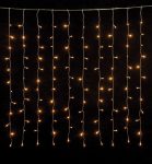 540L Σταθερή Led Συμμετρική Κουρτίνα Με Μετασχηματιστή Ιp44 Και Επέκταση 200 x 300(h)cm,Με Διάφανο Καλώδιο/Θερμό Λαμπάκι (Kelvin: 2.500 - 3.000)