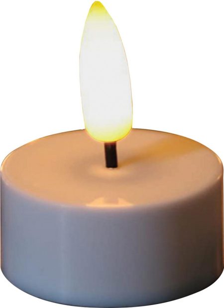 Διακοσμητικά Κεριά Μπαταρίας CR2032 Με 3D Wick Flame ,Σέτ 4 Τεμαχίων Ø 3,8 x 4,5cm