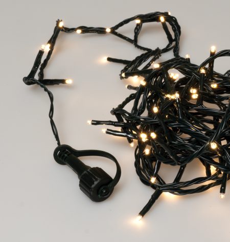 100Led Φωτάκια Με Επέκταση Και Μετασχηματιστή ,Πράσινο Καλώδιο/Θερμό Λαμπάκι , (5cm Απόσταση) 5 Μέτρα (Kelvin 2.500 - 3.000)