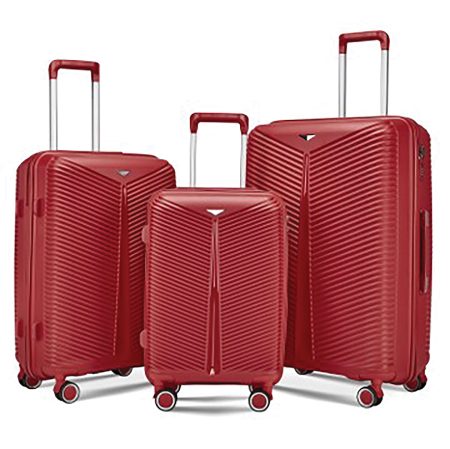 Cherry Red Βαλίτσες Σέτ 3 Τεμαχίων 20"/24"/28"