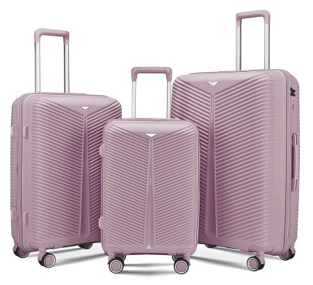 Ρόζ Βαλίτσες Σέτ 3 Τεμαχίων 20"/24"/28"