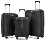 Μάυρες Βαλίτσες Σέτ 3 Τεμαχίων 20"/24"/28"