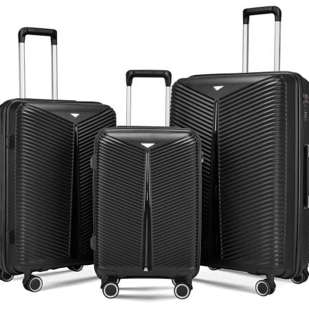 Μάυρες Βαλίτσες Σέτ 3 Τεμαχίων 20"/24"/28"