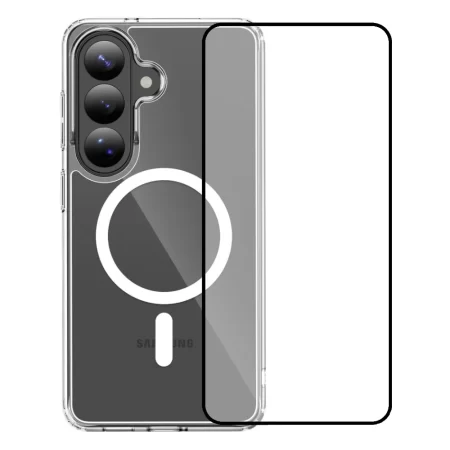 Vivid Set MagSafe Acrylic Case + Full Face Tempered Glass Samsung Galaxy S26