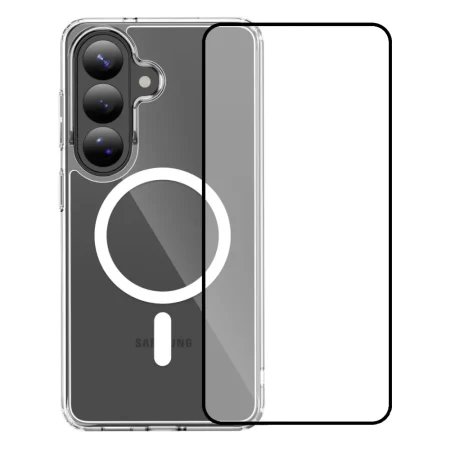 Vivid Set MagSafe Acrylic Case + Full Face Tempered Glass Samsung Galaxy S26+