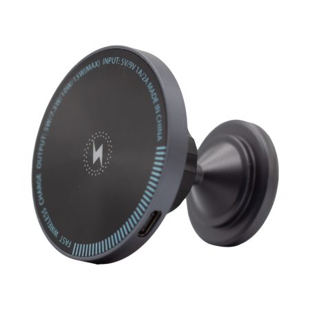 Vivid Magnetic Wireless Car Charger Center Console 15W Dark Gray