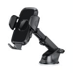Vivid Suction Cup Telescopic Phone Holder Black